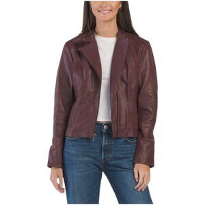 COLE HAAN Leather Genuine Jacket